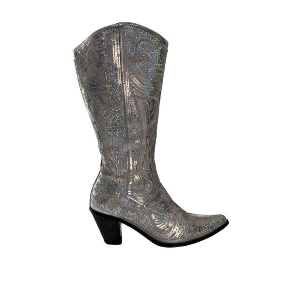 Helen’s Heart Shoes - Helen’s Heart sequined cowboy boots - 9